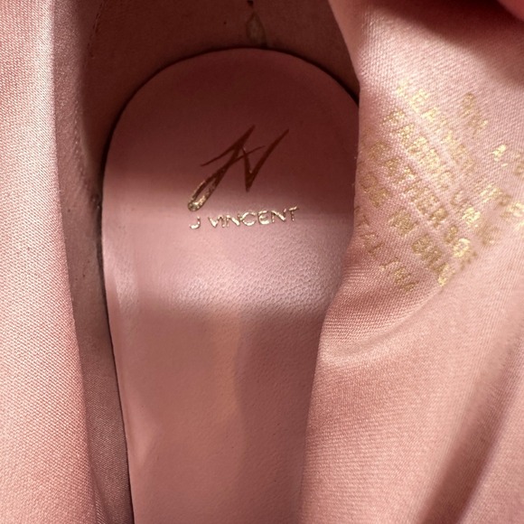 J Vincent Black Suede Stiletto Knee High Boots Decorative Tassel Bow Size 9M - Picture 12 of 16